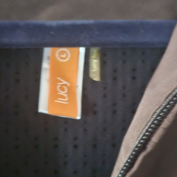 Lucy Large brown track athletic jacket - Picture 2 of 3